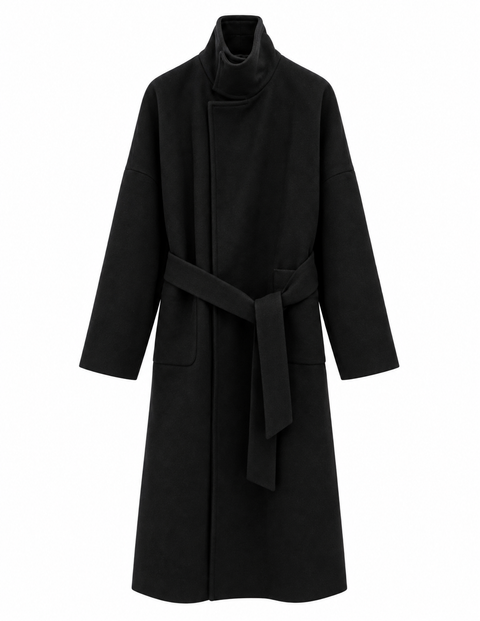 Harlow Wool Coat Black (Pre-Order)