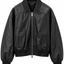 Quinn Leather Bomber Jacket