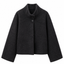 Brushed Wool-Cashmere Jacket Charcoal