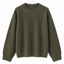 Blake Brushed Wool-Cashmere Sweater Olive