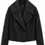 Brushed Wool-Cashmere Peacoat Graphite