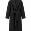 Brushed Wool-Cashmere Double-Breasted Coat Graphite