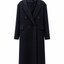 Mora Alpaca Wool Coat and Vest Set Navy