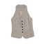 LT26033B Tailored Button Vest Natural