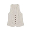LT26033 Tailored Button Vest White