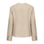 CZ25008 Beige Textured Classic Box Jacket