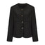 CZ25007 Black Textured Classic Box Jacket