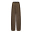 CZ25041 Olive-Brown Wide-Leg Tailored Pants