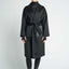 JL065E Hourglass Cashmere Belted Coat - Black