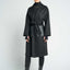 JL065E Hourglass Cashmere Belted Coat - Black