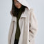 MJ091A Glacier Faux Shearling Coat
